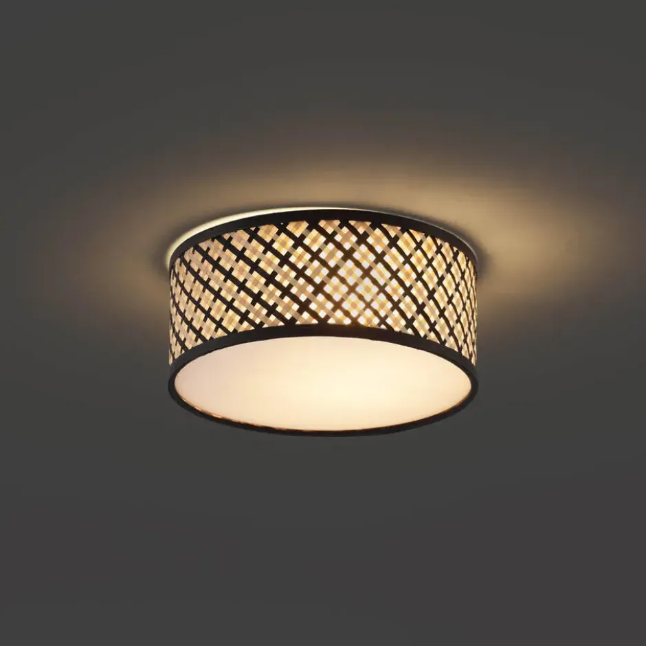Qazqa plafondlamp tremmo beige e27