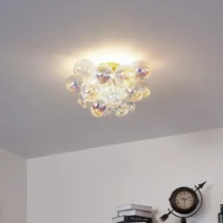 Qazqa plafondlamp uvas goudkleurig g9