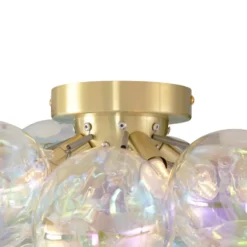 Qazqa plafondlamp uvas goudkleurig g9