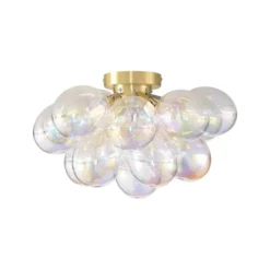Qazqa plafondlamp uvas goudkleurig g9