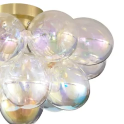 Qazqa plafondlamp uvas goudkleurig g9