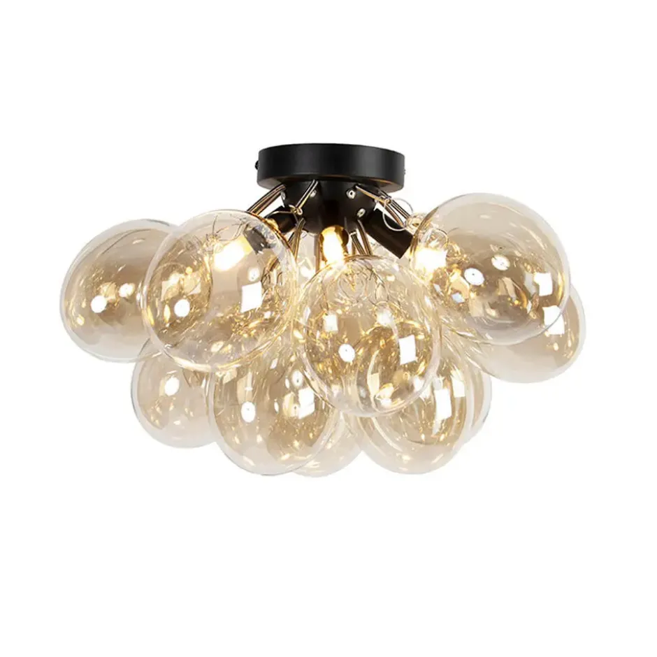 Qazqa plafondlamp uvas goudkleurig g9
