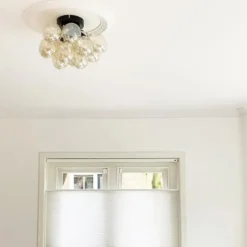 Qazqa plafondlamp uvas goudkleurig g9