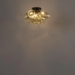 Qazqa plafondlamp uvas goudkleurig g9