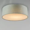 Qazqa plafondlamp van stof drum led groen geïntegreerde led