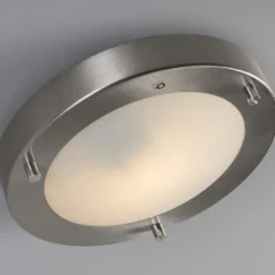 Qazqa plafondlamp yuma zilverkleurig g9