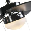 Qazqa plafondventilator fresh zwart e14