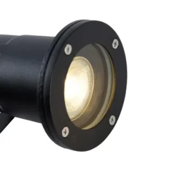Qazqa prikspot basic zwart gu10