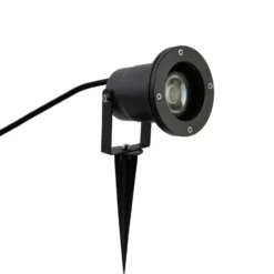 Qazqa prikspot basic zwart gu10
