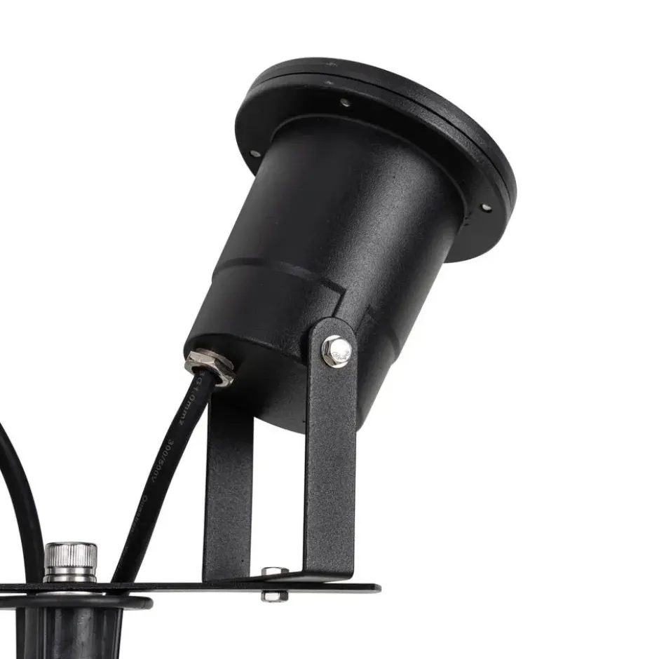 Qazqa prikspot basic zwart gu10