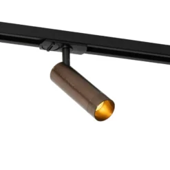 Qazqa railverlichting iconic jeana luxe bronskleurig gu10
