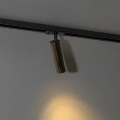 Qazqa railverlichting iconic jeana luxe bronskleurig gu10