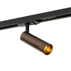 Qazqa railverlichting iconic jeana luxe bronskleurig gu10