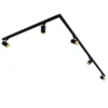 Qazqa railverlichting set iconic jeana zwart gu10