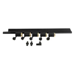 Qazqa railverlichting set iconic jeana zwart gu10