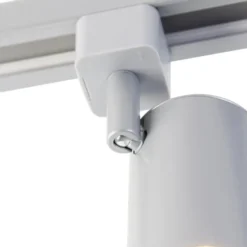 Qazqa railverlichting set iconic yade zilverkleurig gu10