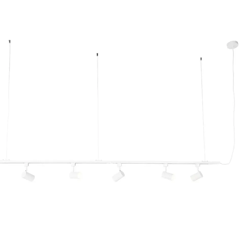 Qazqa railverlichting set iconic jeana wit gu10