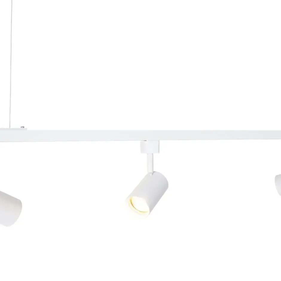 Qazqa railverlichting set iconic jeana wit gu10