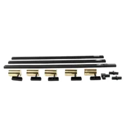 Qazqa railverlichting set iconic jeana goudkleurig gu10