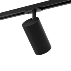 Qazqa railverlichting set iconic jeana luxe zwart gu10