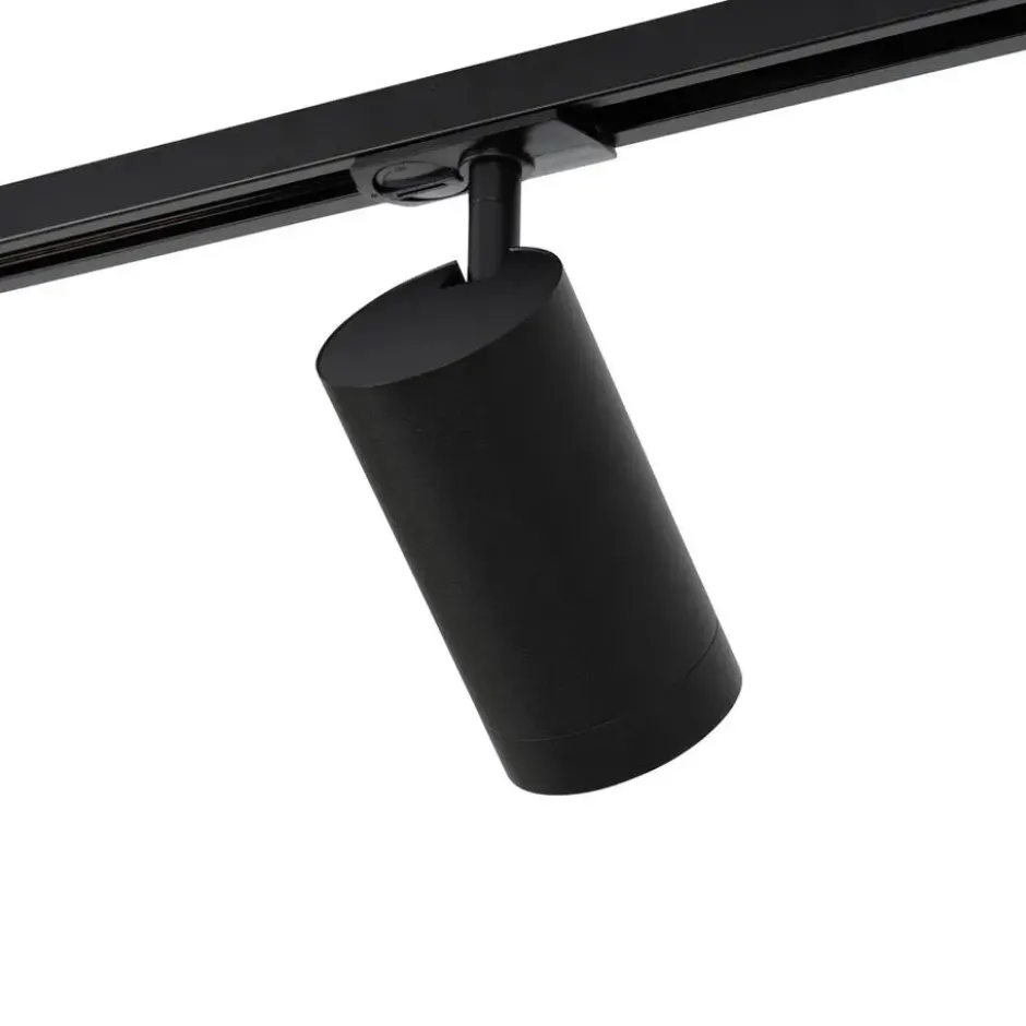 Qazqa railverlichting set iconic jeana luxe zwart gu10