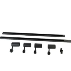 Qazqa railverlichting set iconic jeana zwart gu10