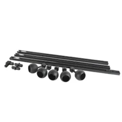 Qazqa railverlichting set iconic gissi zwart gu10