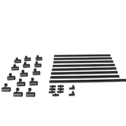Qazqa railverlichting set iconic jeana zwart gu10