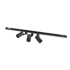Qazqa railverlichting set iconic jeana zwart gu10