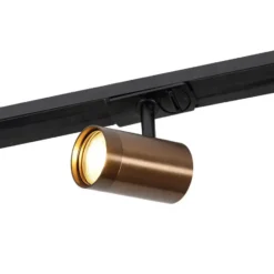 Qazqa railverlichting set jeana bronskleurig gu10