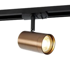 Qazqa railverlichting set jeana bronskleurig gu10
