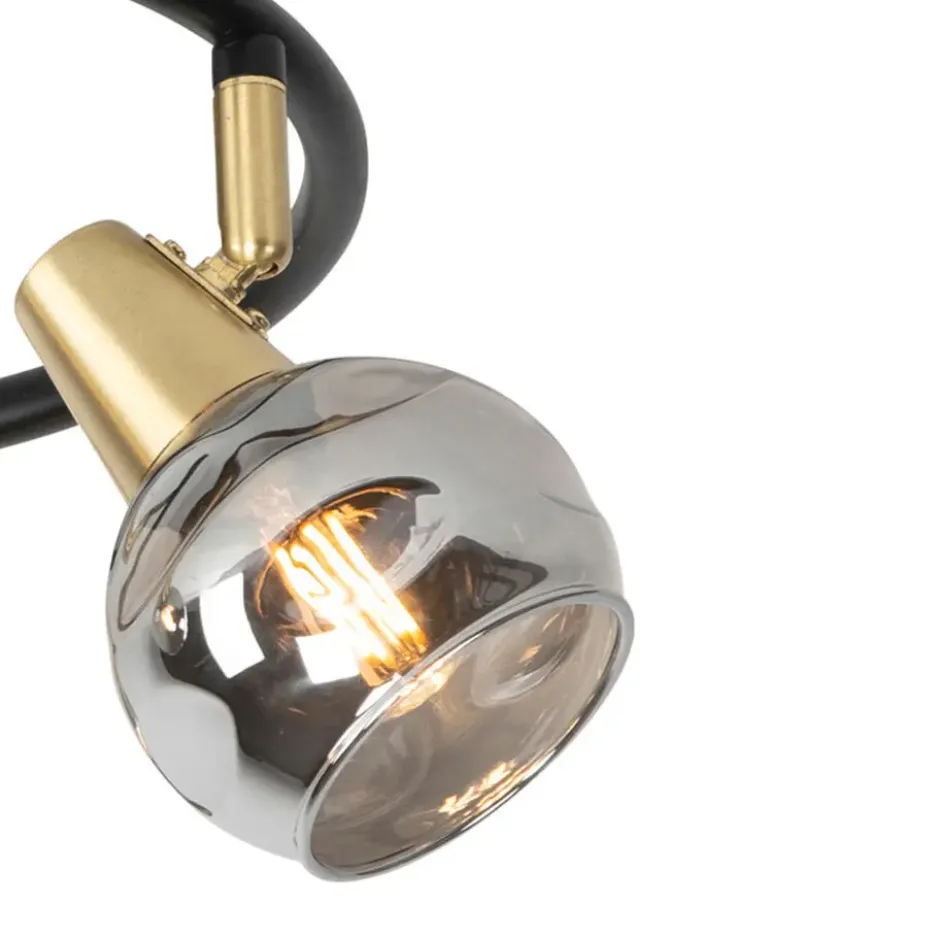 Qazqa richtbare spot vidro goudkleurig e14