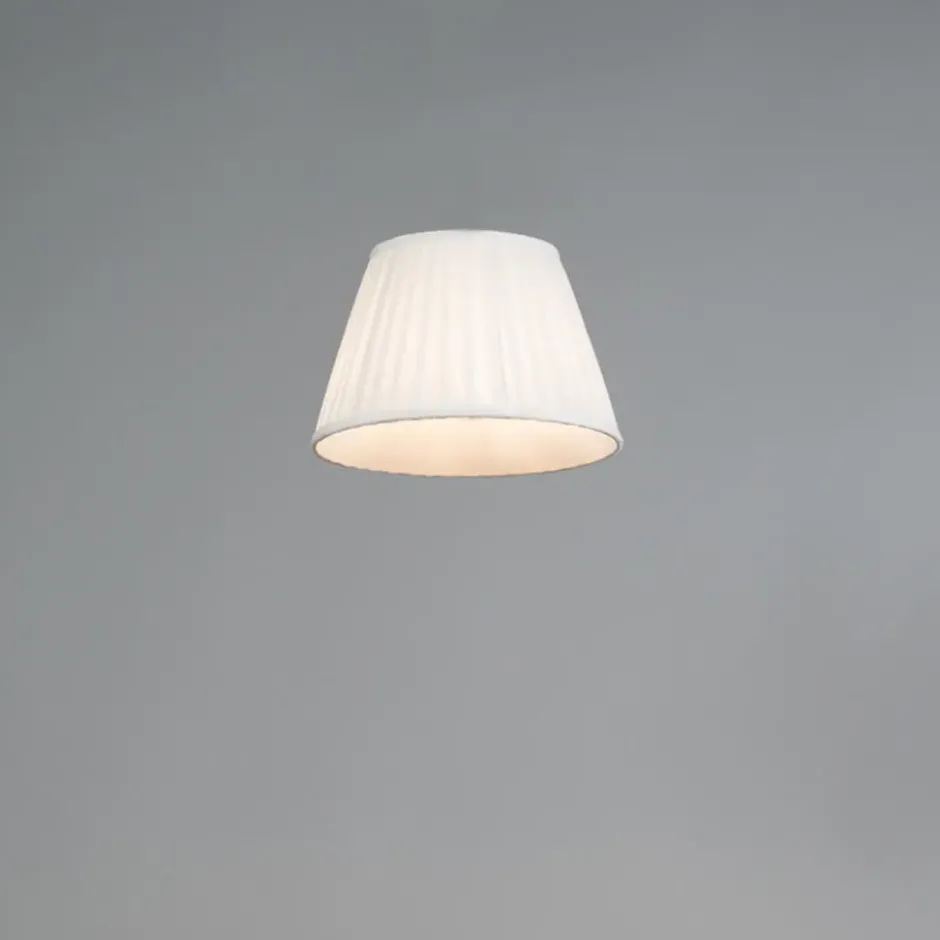 Qazqa rond plisse crème