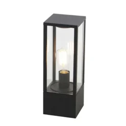 Qazqa sokkellamp charlois zwart e27