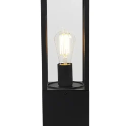 Qazqa sokkellamp charlois zwart e27