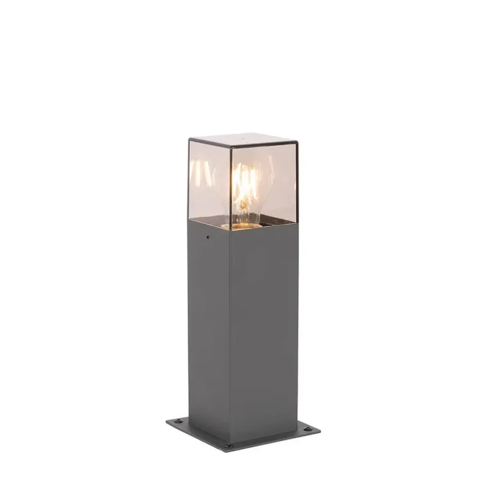 Qazqa sokkellamp denmark grijs e27