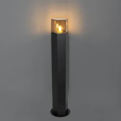 Qazqa sokkellamp denmark zwart e27
