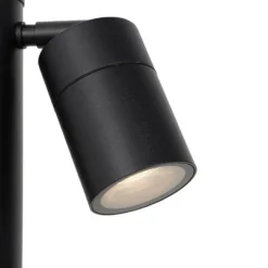 Qazqa sokkellamp duo zwart gu10