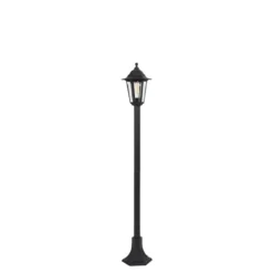 Qazqa sokkellamp new haven zwart e27