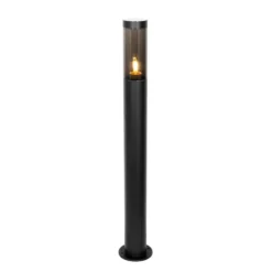 Qazqa sokkellamp rox zwart e27