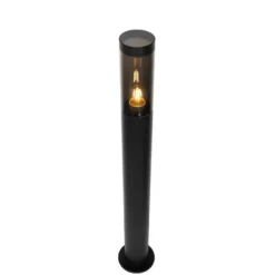 Qazqa sokkellamp rox zwart e27