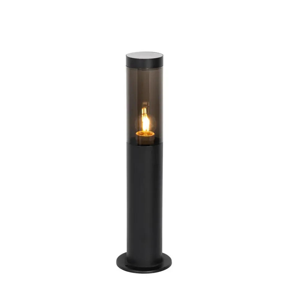 Qazqa sokkellamp rox zwart e27