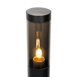 Qazqa sokkellamp rox zwart e27