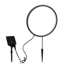 Qazqa solar lamp adalind zwart geïntegreerde led