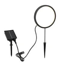 Qazqa solar lamp adalind zwart geïntegreerde led