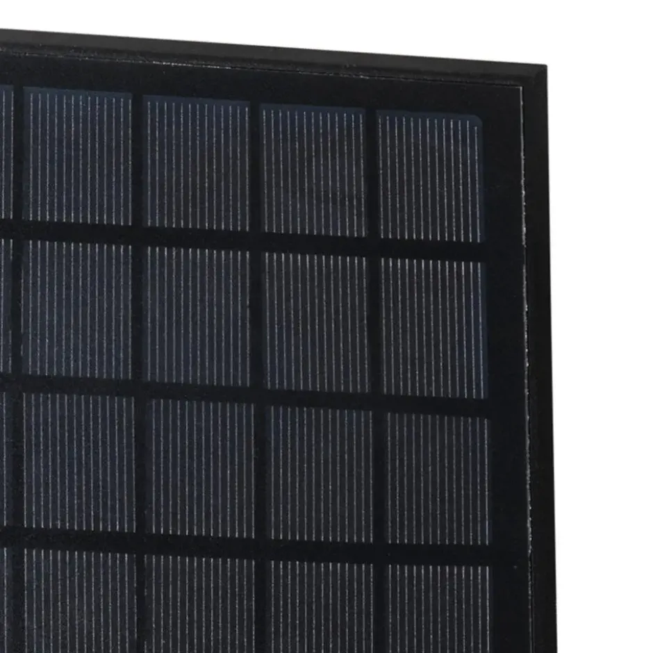 Qazqa solar lamp charlotte zwart geïntegreerde led