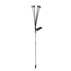 Qazqa solar lamp firefly zwart geïntegreerde led