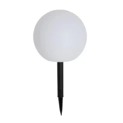 Qazqa solar lamp ludger wit geïntegreerde led