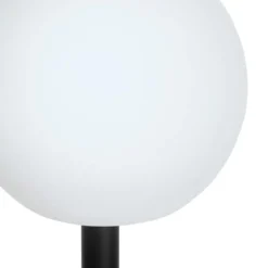 Qazqa solar lamp ludger wit geïntegreerde led