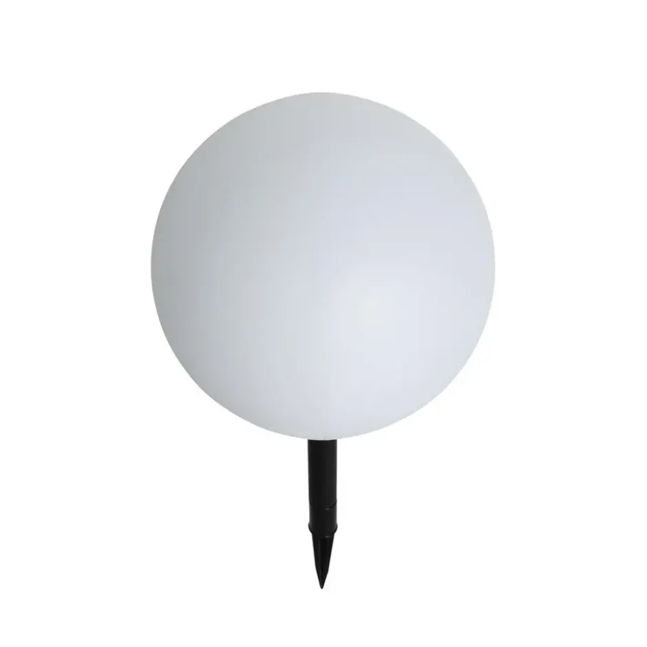Qazqa solar lamp ludger wit geïntegreerde led